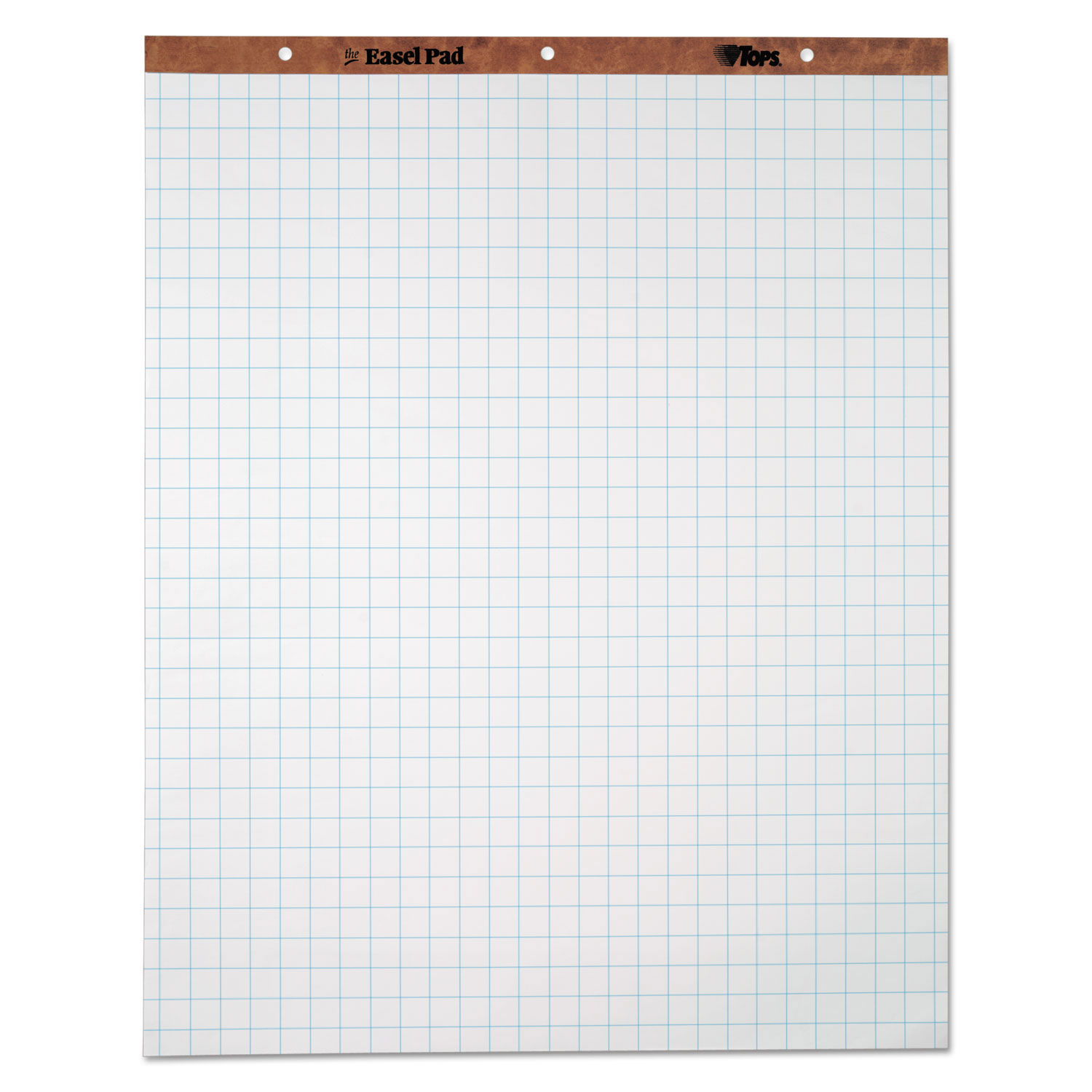 TOPS Easel Pads Quadrille Rule 1 sq/in 50 White 27 x 34 Sheets 4/Carton